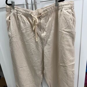 Big & Tall Oak Hill Linen-Blend Loose-Fit Beach Pants 2XL/30”